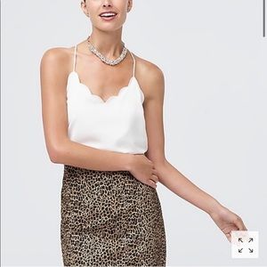 Jcrew scallop cami